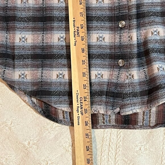 Men's Tangibles tight knit button down 90s Size L - Picture 7 of 9